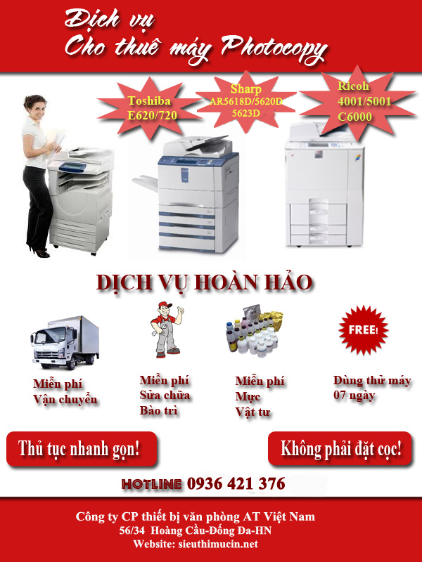 Cho thuê máy photocopy