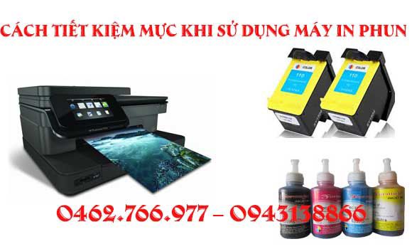 cách tiết kiệm mực khi sử dụng máy in phun