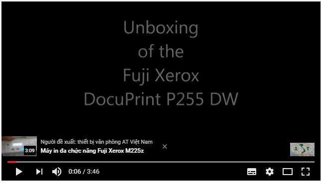 Máy in Fuji Xerox P255 dw in trang PDF