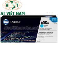 Mực in Laser màu HP 650A Cyan-CE271A                                                                                                                                                                    